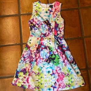 EUC Worthington Scuba Style Zippered A-line Dress, size S